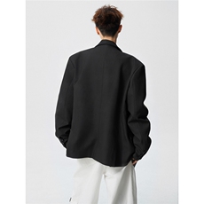 双排扣大码M-5XL西服男成分96%聚酯纤维4%氨纶XF78127P85控128，男装西服，星座226-1