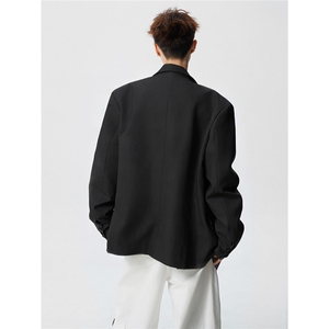 双排扣大码M-5XL西服男成分 96%聚酯纤维4%氨纶XF78127P85控128图片