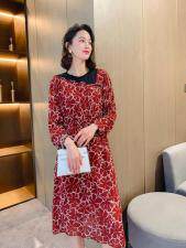 【现货】2021春季新款休闲修身显瘦连衣裙，女装连衣裙，荷塘月色