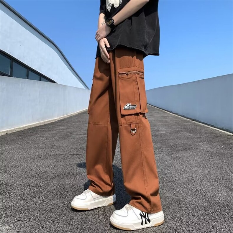 夏季工装裤男潮牌百搭宽松街头潮流帅气休闲裤D1037-P45,男装休闲裤,星座1109-3