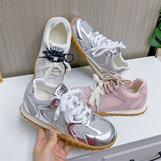 真皮阿甘鞋女2024春夏新款平底透气运动鞋时尚潮流老爹鞋百搭女鞋，女鞋休闲鞋，电商A223