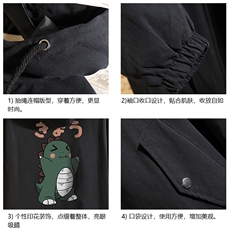 JK41037-P85加棉款-P115纯棉连帽夹克男士大码工装夹克男砖墙，男装夹克，电商A040A