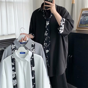 坠感领带衬衫男韩版潮流学院风DK制服七分袖衬衣W1028 310B-1 P31图片