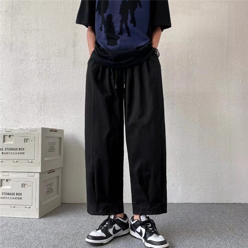工装裤男夏ins潮直筒韩版潮流机能宽松男女生休闲裤K2977P33,男装休闲裤,星座1116-2
