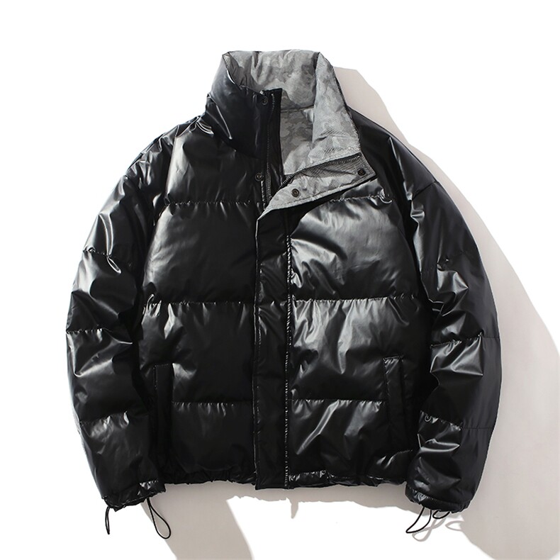 日系白底90白鸭绒连帽短款羽绒服面包服男028/P340(控399），男装羽绒服，星座1506-1