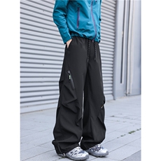 抖音品质户外机能侧边褶皱设计休闲冲锋裤B315-K26063-特p35控68，男装休闲裤，电商B315