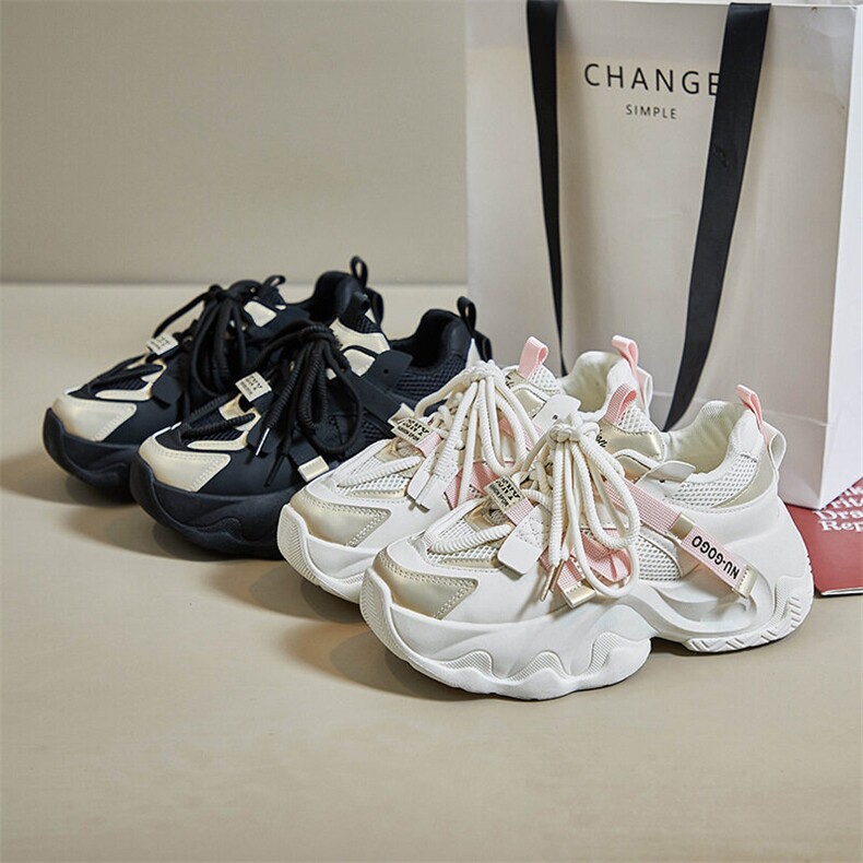 A1097-P100新款老爹鞋女春季学生运动跑步休闲厚底增高女鞋,男鞋休闲鞋,星座1407-6