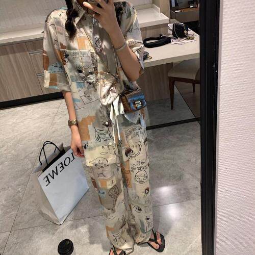 印花长裤，女装，XTZ style