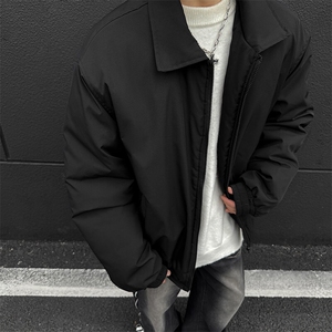 主推 美式高街宽松短款行政棉服夹棉翻领夹克外套男潮 D392 特P55图片