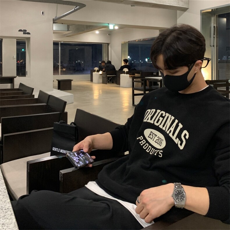706-2-CY003秋冬男士韩版圆领印花套头卫衣情侣宽松打底衫,男装卫衣,星座706-2