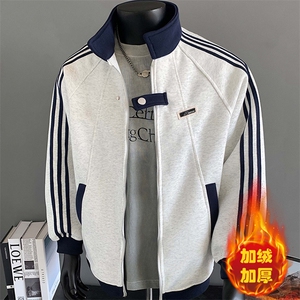 加绒加厚-高品质-拼接条纹设计感外套男 cp122jr-特p55图片