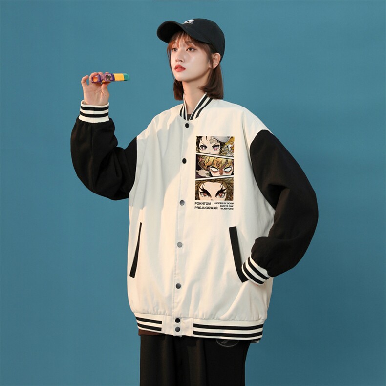 中性风春秋季情侣棒球服男女休闲夹克女时尚外套男BQF287-P50,男装夹克,电商B371