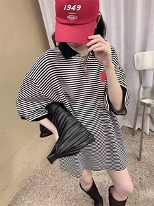休闲简约polo裙图片