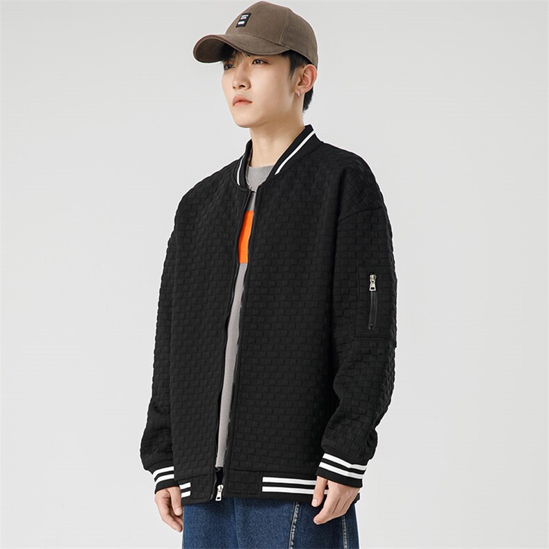 【新品】8857-P582026年春季新款开衫圆领卫衣男休闲宽松百搭,男装卫衣,星座1206-1（原A206-1）