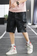 款3731休闲短裤男男棉麻中裤夏五分裤宽松大码沙滩裤男裤子，男装休闲裤，电商D310（原电商305）