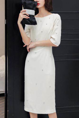 高级一款可穿三季的连衣裙纯手工打造，女装连衣裙，迪蔓君翔