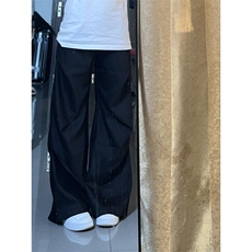 【网图有货】褶皱微喇西裤垂坠感高级感冰丝裤子MH228CC-特P45，男装西裤，星座1007（原301D）