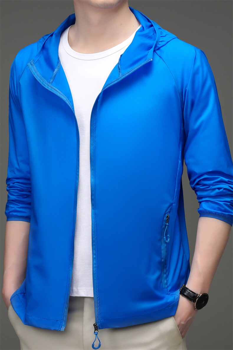 Z22200夏季男士透气皮肤衣速干外穿防晒服薄款户外免烫外套P52,男装夹克,电商B360