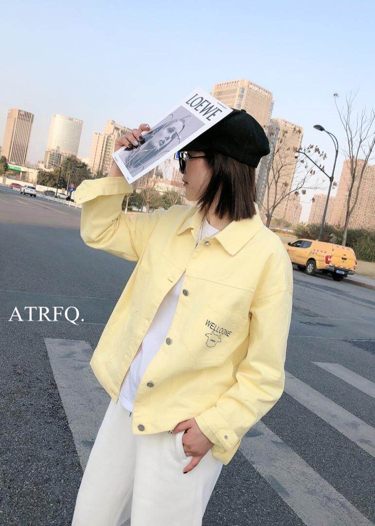 2021牛仔棉春装小牛外套，女装，爱特儿AITER