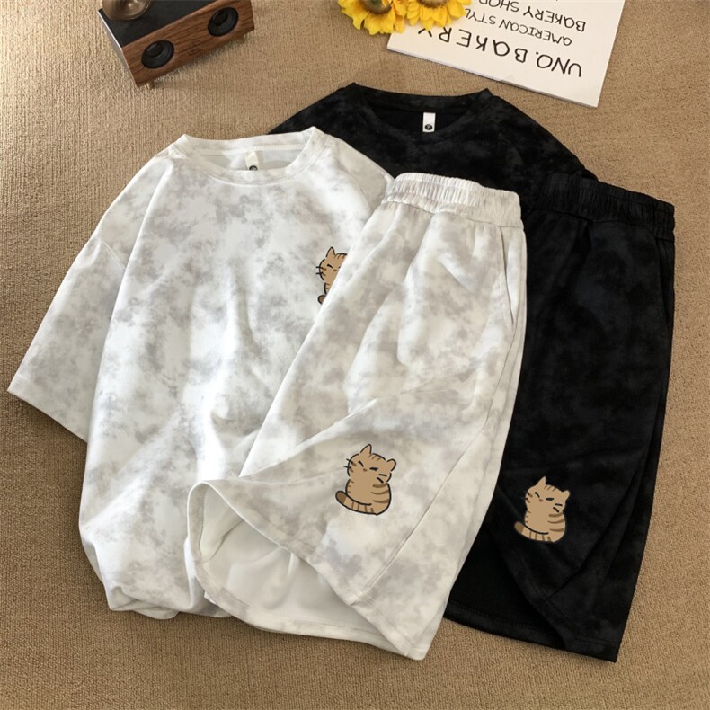 量大图低自动【有货】短袖套装C403A-TZT25397-P55,男装休闲套装,电商C403A