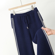 2025年秋季新款四平提花加厚针织羊毛上衣时尚休闲通勤百搭，男装阔腿裤，雪贝坊二店