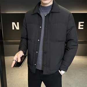 新款男士小翻领羽绒服夹克加厚防寒309B-3-81062-P185图片