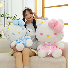 美思尼毛绒玩具 花朵凯特猫公仔