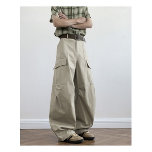 宽松休闲裤韩版潮流百搭裤子夏季薄款坠感阔腿长裤K0414-P58图片