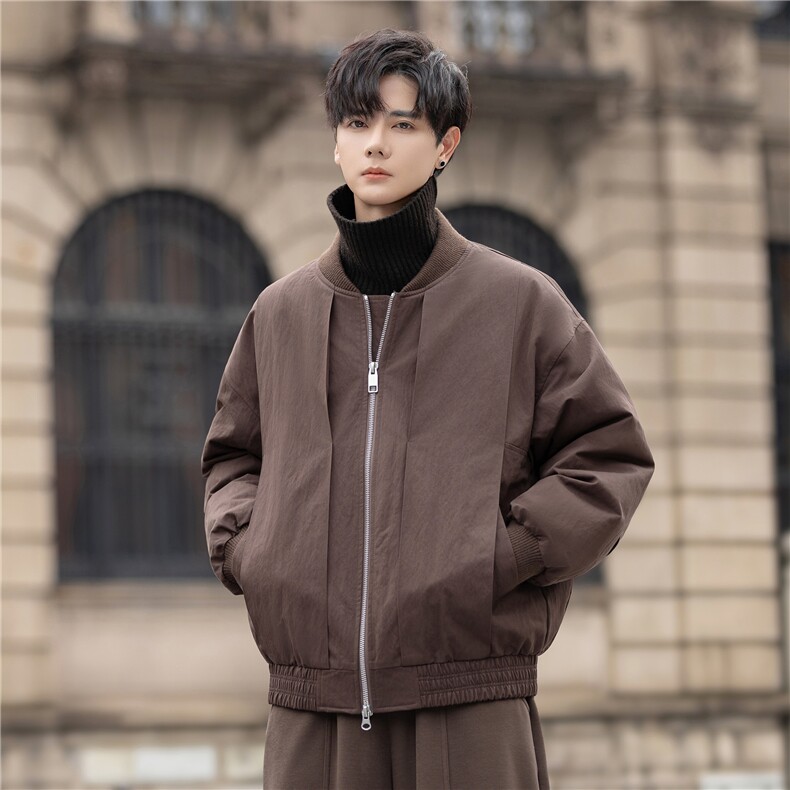 立领羽绒服男25年冬高级感休闲宽松防风御寒外套70023-P335控578,男装羽绒服,电商A355（原A415）