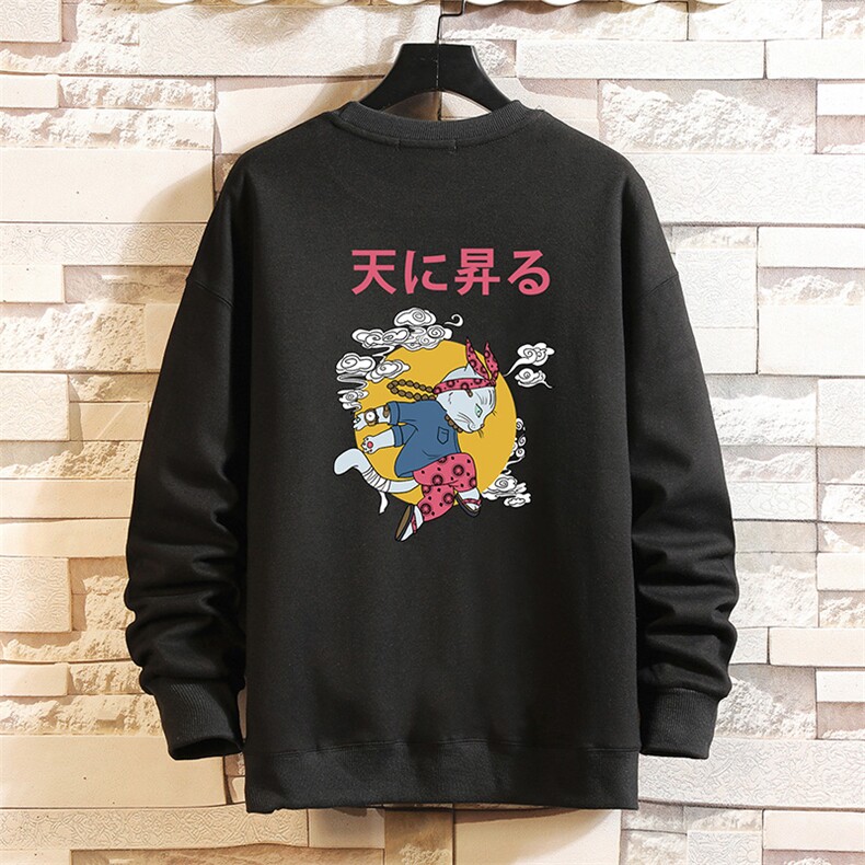 S6012-P35春季圆领卫衣男大码韩版宽松长袖外套男砖墙挂拍，男装卫衣，电商A040A