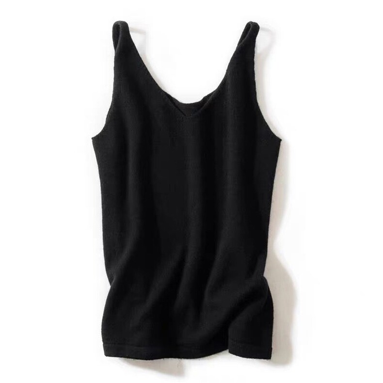 两穿平面山吊带打底山65%羊毛，女装背心吊带，丽特绒