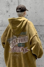 男装做旧加厚连帽卫衣23秋冬季机车印花男生外套XZ514-2-6676-P78，男装工装外套，星座514-2(原B239)