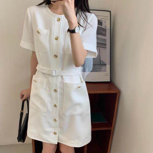 小香风连衣裙，女装连衣裙，Y·Ben悦本