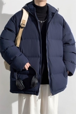 冬上新青少年加棉加厚棉服潮休闲运动连帽棉衣外套男女9979-P80，男装棉衣，电商A441-1