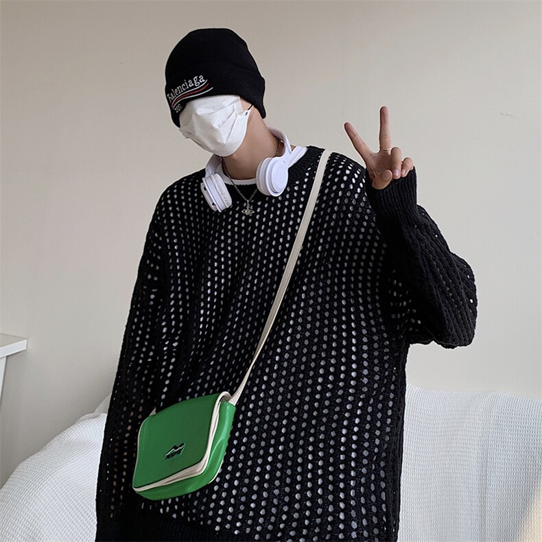 男秋冬季新款潮韩版百搭情侣毛衣镂空针织衫QM01P36,男装针织衫/毛衣,星座1116-2