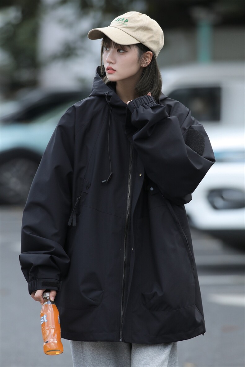 中性风冲锋衣外套男春秋季新款美式工装男士夹克高端户外防风上衣,男装夹克,电商A409-1