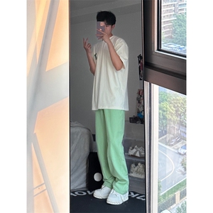 24年春夏季水洗高街vibe直筒宽松阔腿五色牛仔裤NZ2310-P55控78图片
