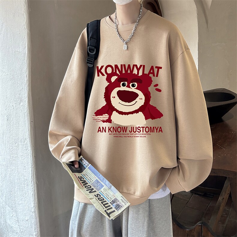 控38简约帅气百搭长袖t恤男大码卫衣T4285-P25加绒款-P35,男装卫衣,电商A040