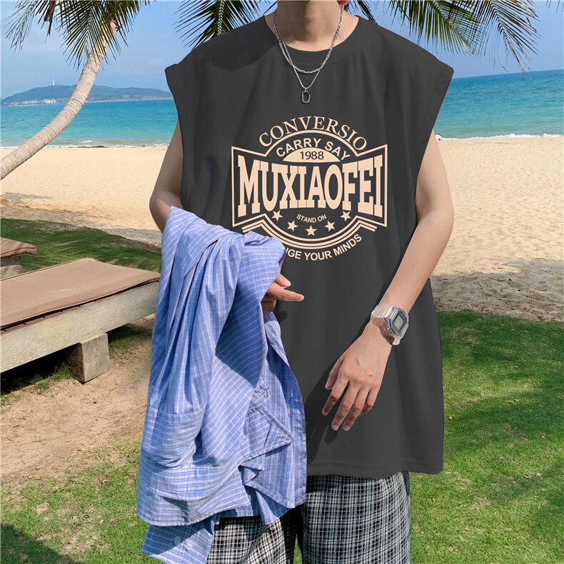 量大图低自动【有货】纯棉背心HD019-1-BX2575-P20，男装背心/马甲，电商019-1