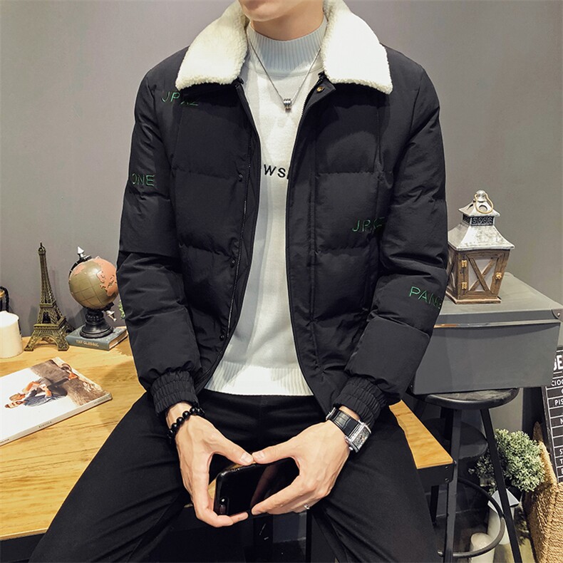 A313-M812冬季棉服男加厚棉袄店主风短款棉服男,男装棉衣,电商A313