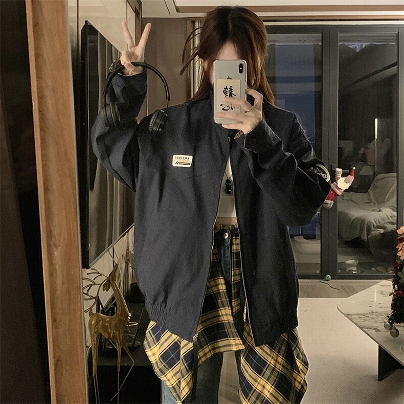A483-P105底特律工装外套男女款春季夹克痞帅潮复古巴恩风上衣,男装夹克,星座911