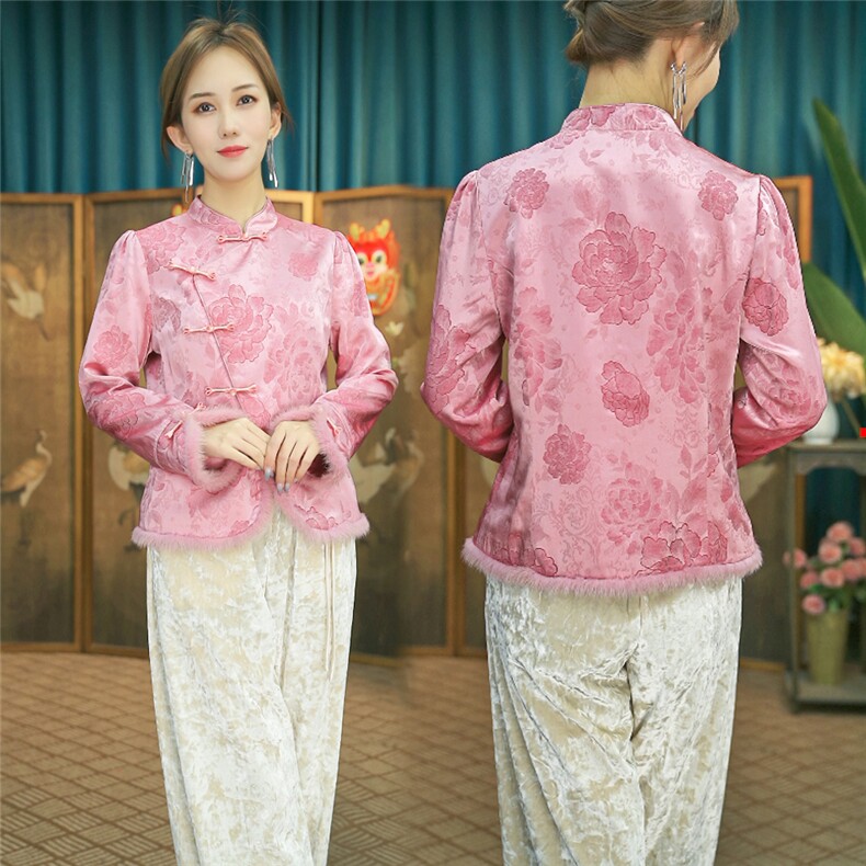 现货2024春季新款简约刺绣盘扣衬衫新中式穿搭上衣B04，女装衬衫，非你不可新中式