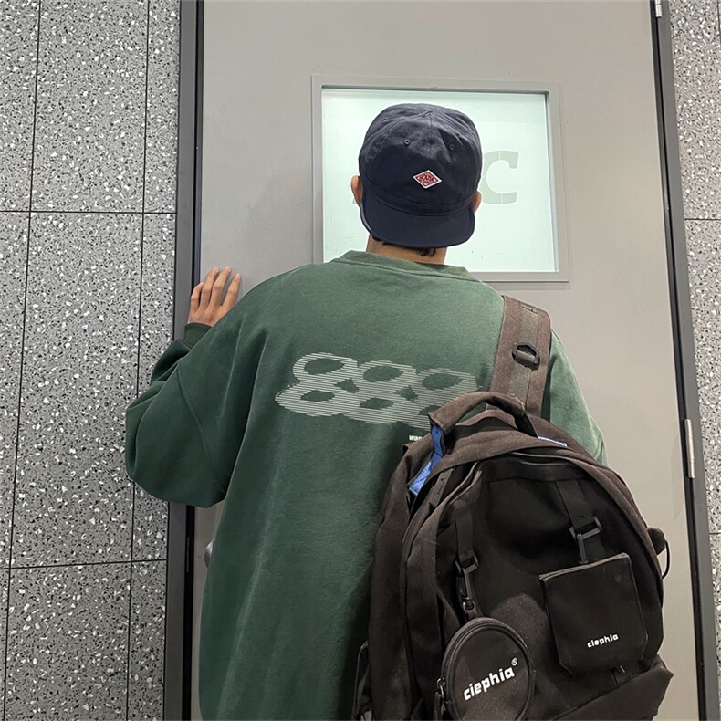 特P25控48秋冬新款男士圆领卫衣宽松休闲日常百搭上衣WQ2423,男装卫衣,电商B370