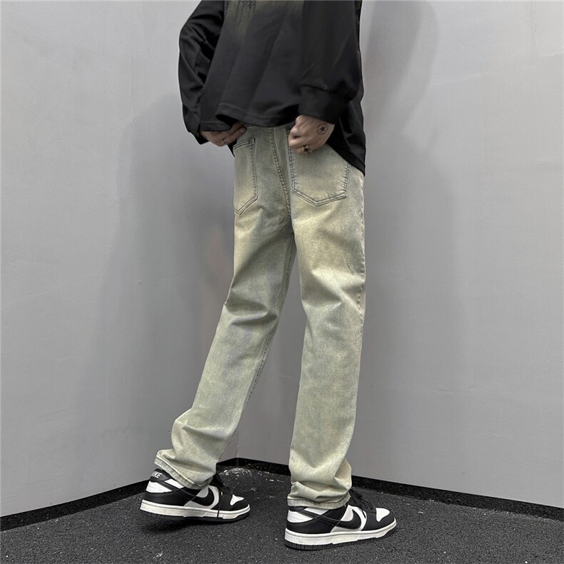 k1040-p48-限价68S-3XL微弹高阶港风中性小脚修身ins牛仔裤,男装牛仔裤,星座116