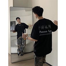 XZ809A/PPVV11/P20/控38重磅印花美式复古圆领T恤，男装T恤，星座809A(原222-1)