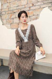 2021春季新品韩系小碎花连衣裙，女装连衣裙，荷塘月色