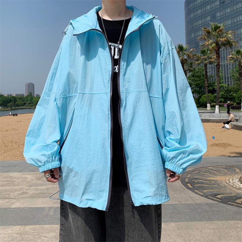 防晒衣男超薄透气夏季外套潮流学生宽松帅气F0119-P38,男装夹克,星座308B-2
