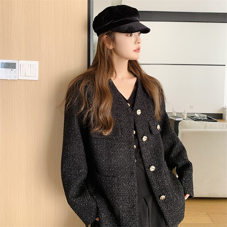 法式千金风小香风短外套女春秋2025新款超火好看独特显瘦开衫上衣，女装短外套，浙宝276（原081）