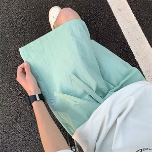 速干短裤夏季美式薄款运动学生五分裤子宽松外穿休闲中裤图片