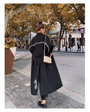 秋天风衣时尚大气，女装风衣，早颜